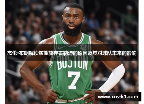 杰伦·布朗解读灰熊放弃霍勒迪的原因及其对球队未来的影响