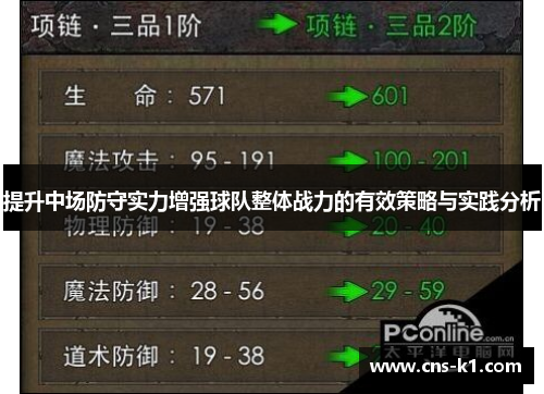 提升中场防守实力增强球队整体战力的有效策略与实践分析