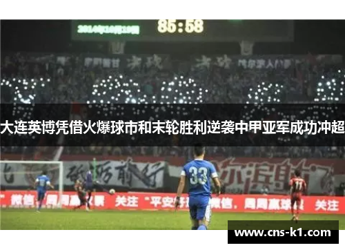 大连英博凭借火爆球市和末轮胜利逆袭中甲亚军成功冲超